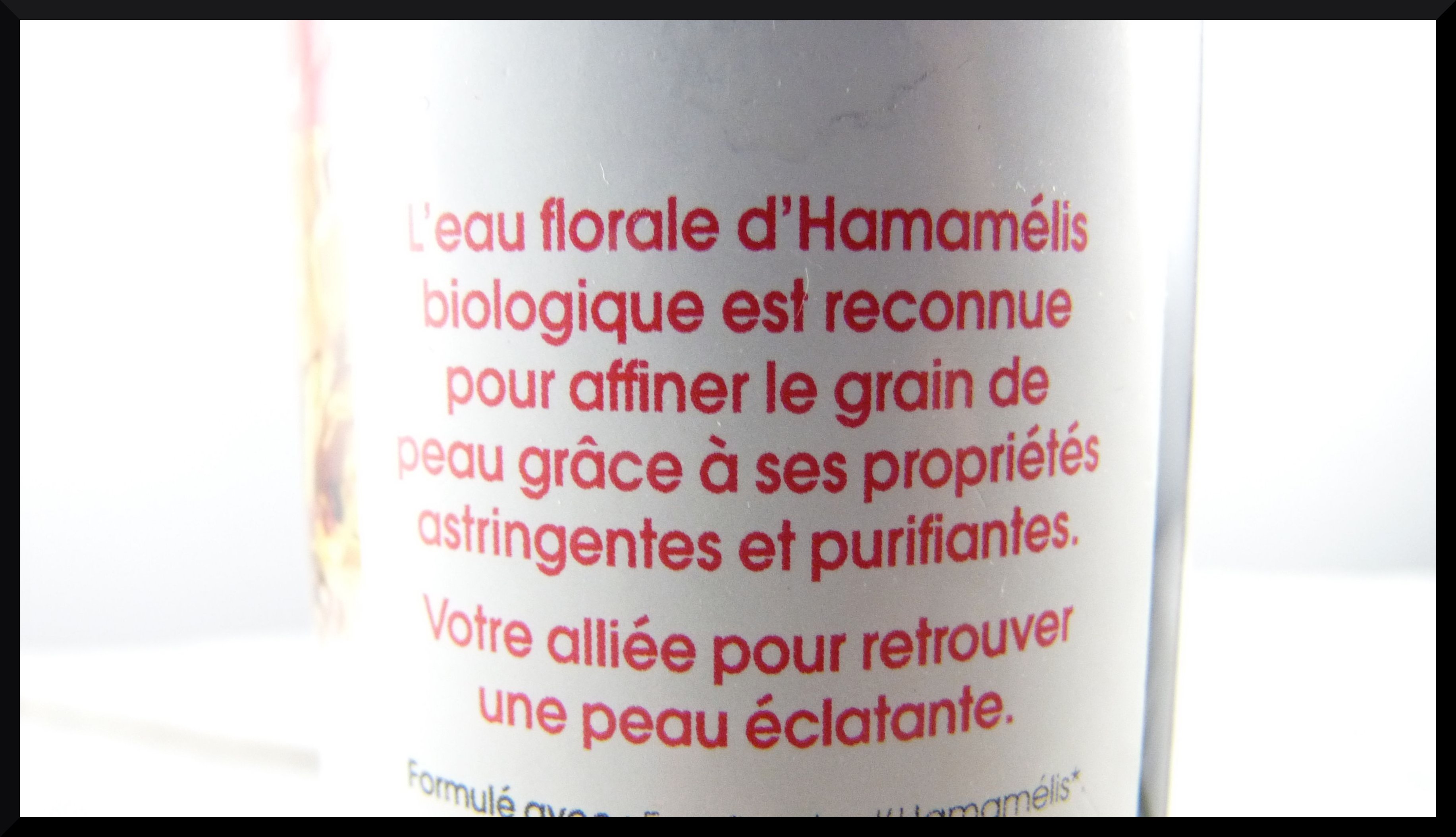 ( So&rsquo;Bio Etic ) L&rsquo;eau bénite des gros pores.