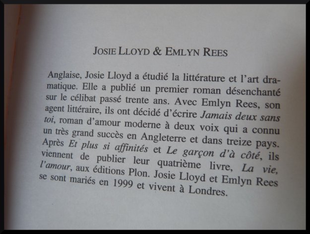 ( LE GARCON D&rsquo;A CÔTé – Josie Lloyd & Emlyn Rees ) Mon voisin le charmeur