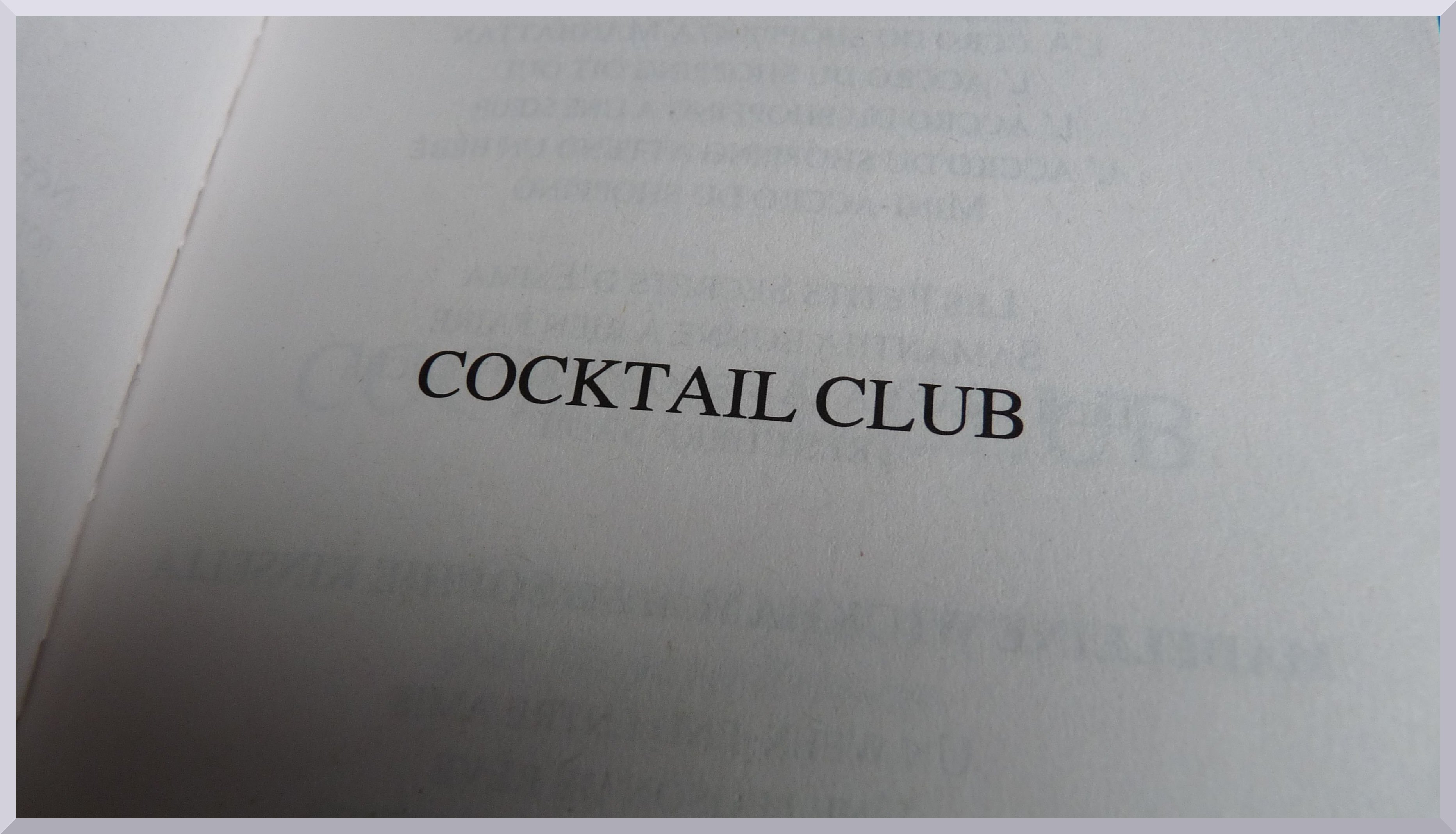( COCKTAIL CLUB – M. Wickham ) Sex on the … bide