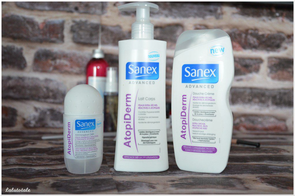 haul Sanex Advanced gamme Atopiderm douche crème lait corps déodorant