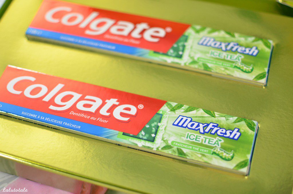 Haul bal juin produits partenaires Colgate Maxfresh Ice Tea