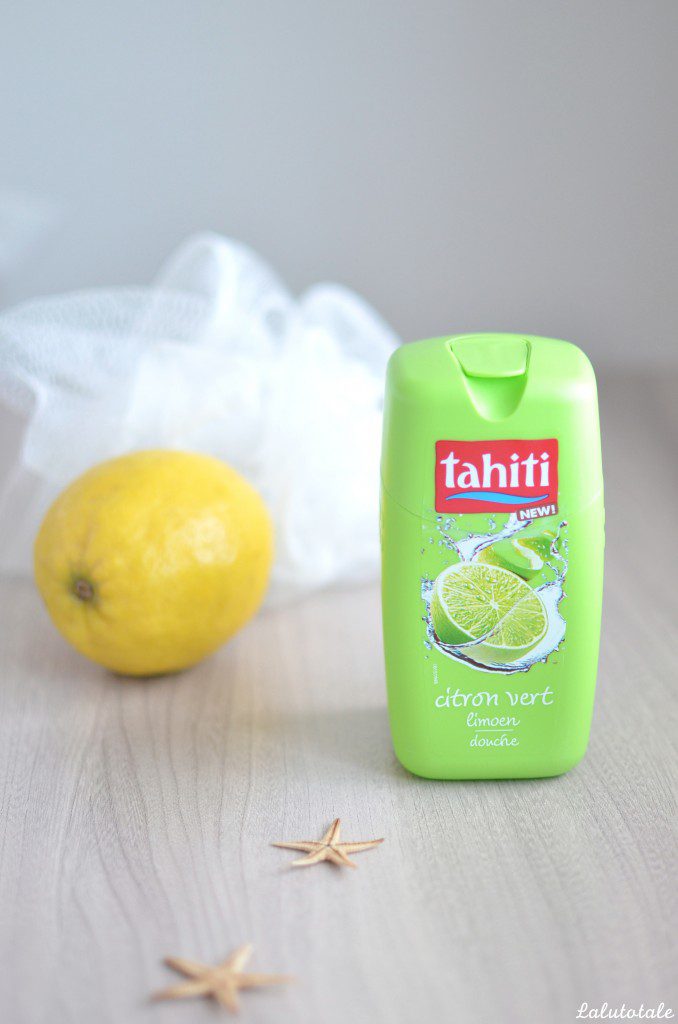 review nouveauté gel douche Tahiti citron vert
