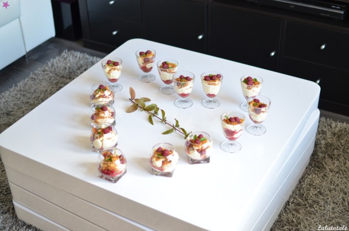 ✦ Jolies petites verrines : framboises fraîches, mascarpone et spéculoos ✦