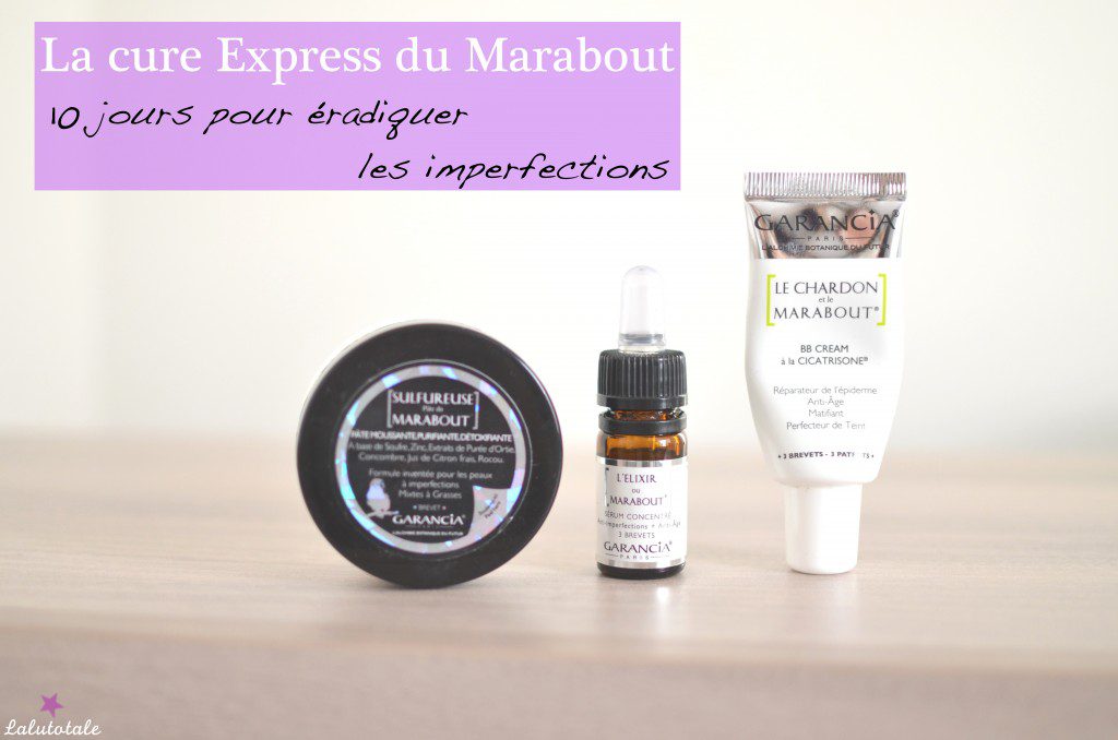 review garancia cure express 10 jours Marabout sérum BB cream pâte nettoyante