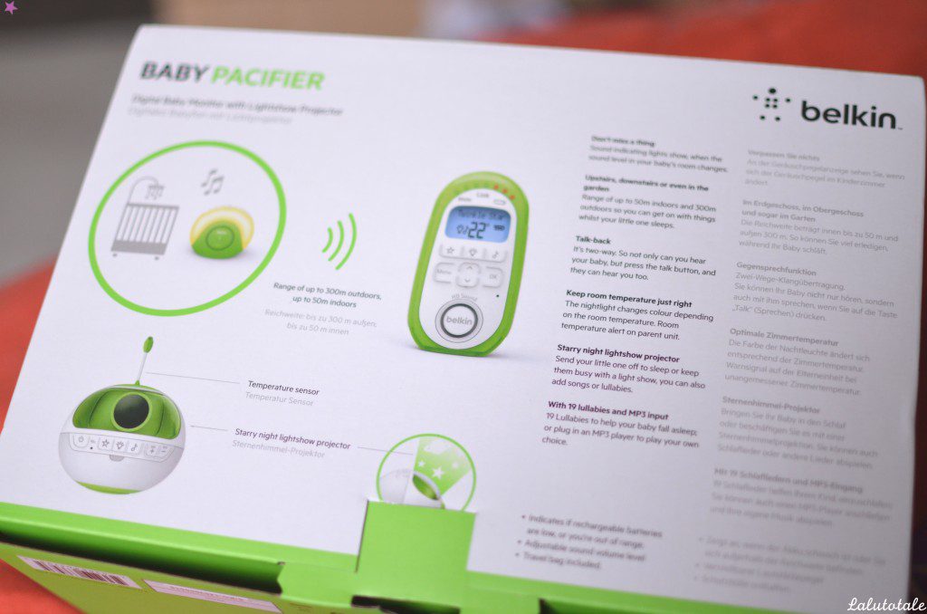 Belkin babyphone baby pacifier écoute-bébé review avis