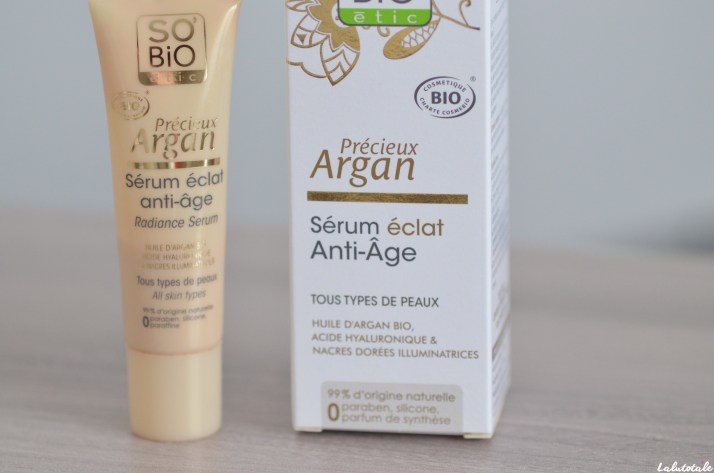 ( SO&rsquo;BIO ETIC ) Le sérum qui n&rsquo;a pas de problème d&rsquo;argan