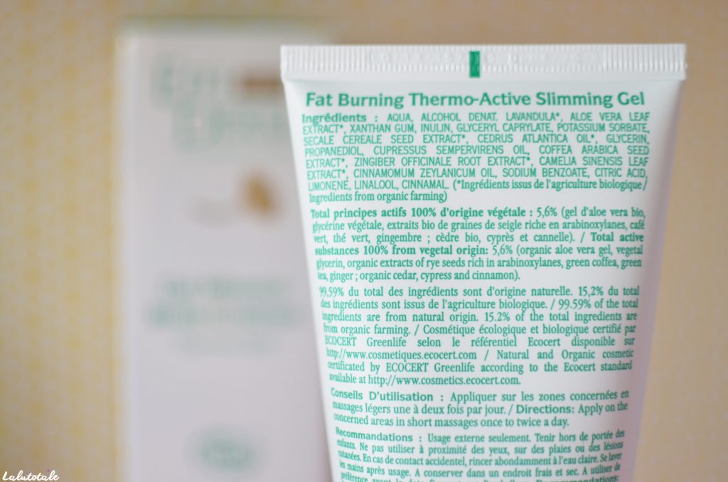 Effiderm gel minceur brûle-graisse bio thermo-actif