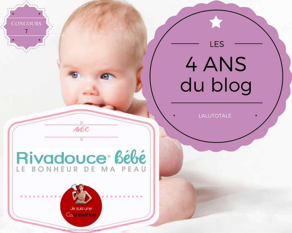 concours gratuit blog bébé Rivadouce Rivadis Cocréatrices