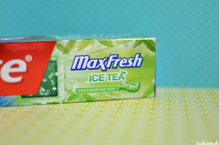( COLGATE ) L&rsquo;article qui te tient en haleine, ou le nouveau Maxfresh au thé vert.
