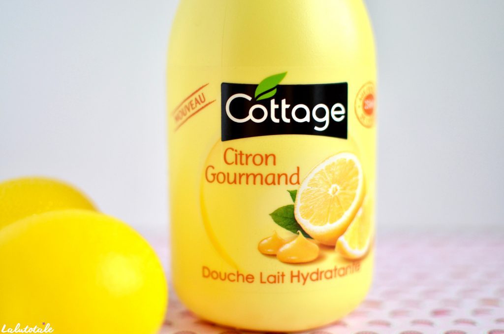 cottage lait gel douche citron gourmand nouveau