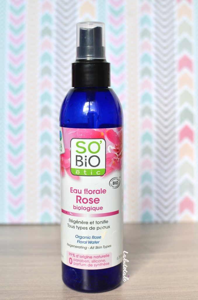 So'bio Etic eau florale rose biologique visage soin