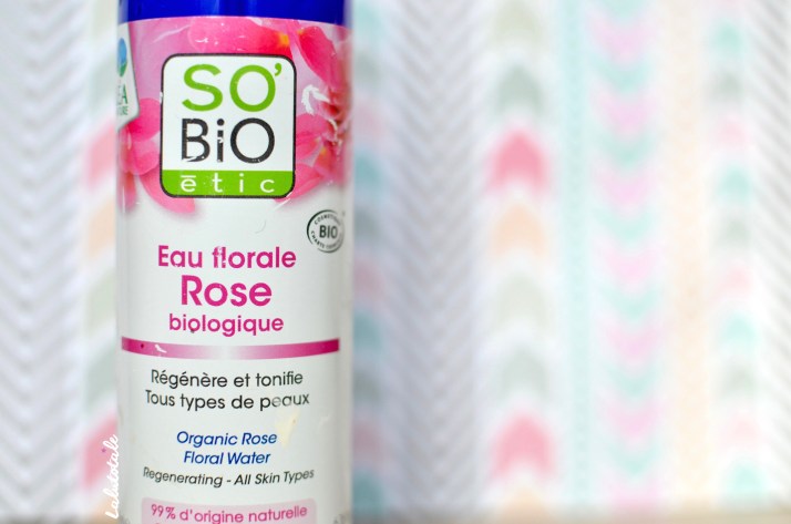 ( So&rsquo;Bio Etic ) Un article -et un visage- à l&rsquo;eau de rose.