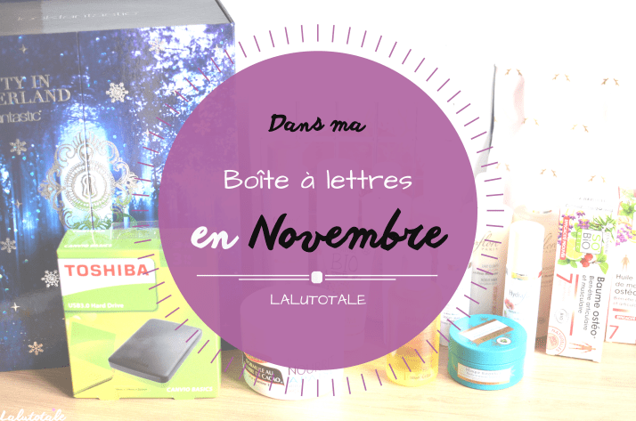 ( HAUL les coeurs ! ) En Novembre, dans ma boîte à lettres…