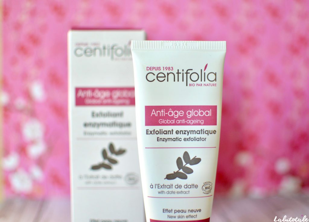 centifolia gommage exfoliant enzymatique datte anti-âge global peeling