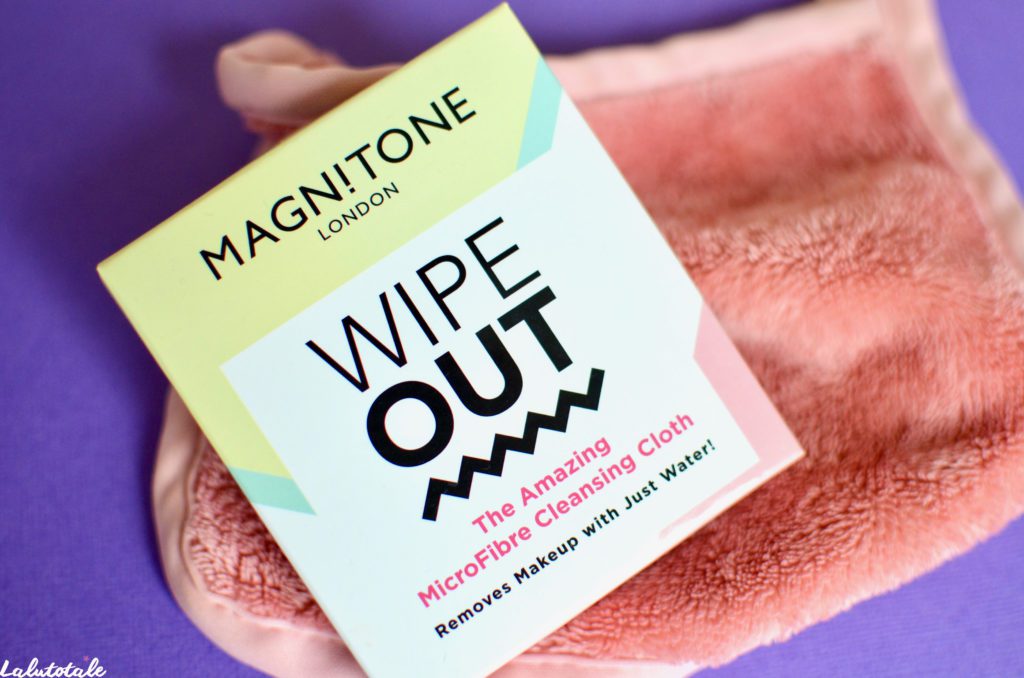 lingette microfibre démaquillant Magnitone Wipe Out cleansing cloth