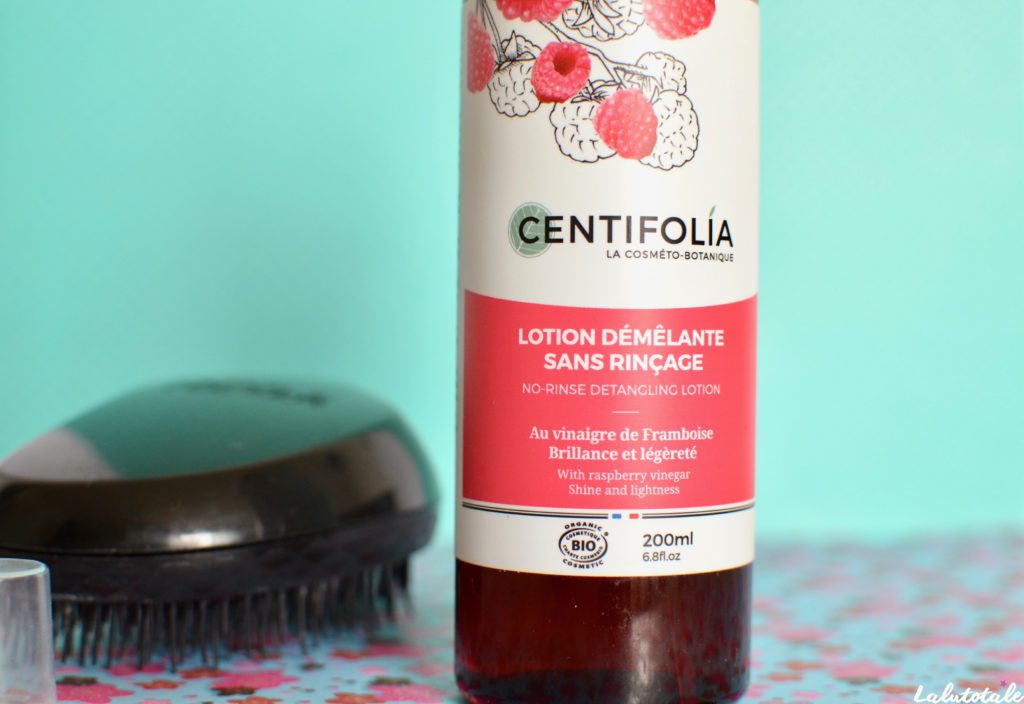 centifolia lotion démêlante cheveux soin capillaire vinaigre framboise