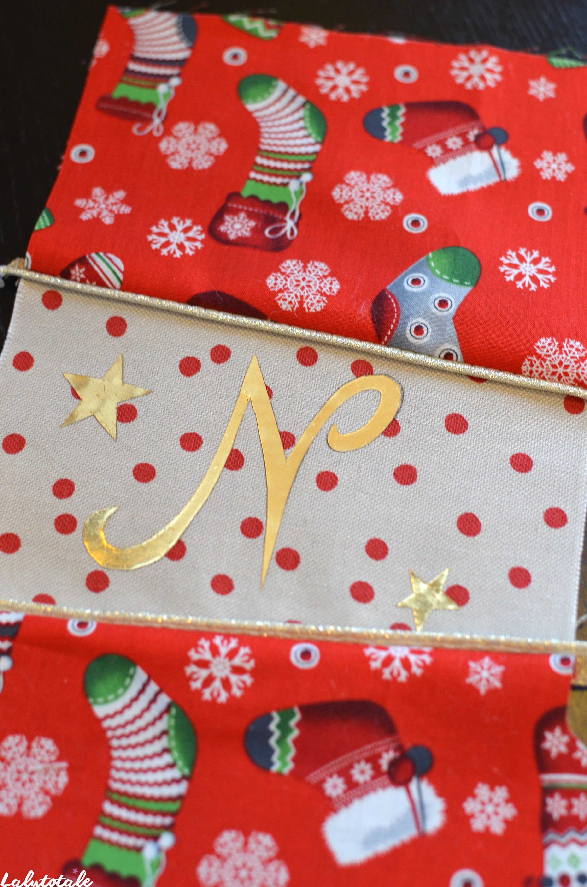 tuto couture chaussette Noël personnalisée