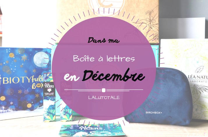 Haul les coeurs en Décembre ! Boîte à lettres et résumé du mois.