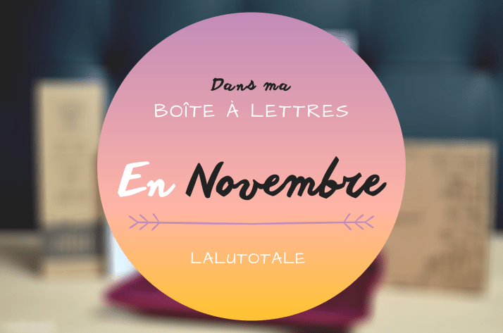 Haul les coeurs en Novembre ! Boîte à lettres et résumé du mois 📬.