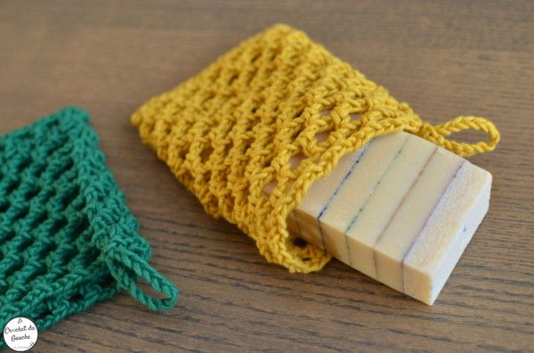 Michel savon holder saver soap crochet zoom