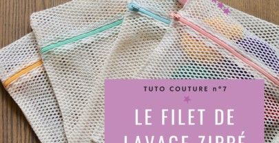 (Tuto COUTURE) Mes jolis filets de lavage, faciles et rapides à coudre ! ✌️🧺