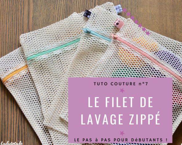 (Tuto COUTURE) Mes jolis filets de lavage, faciles et rapides à coudre ! ✌️🧺
