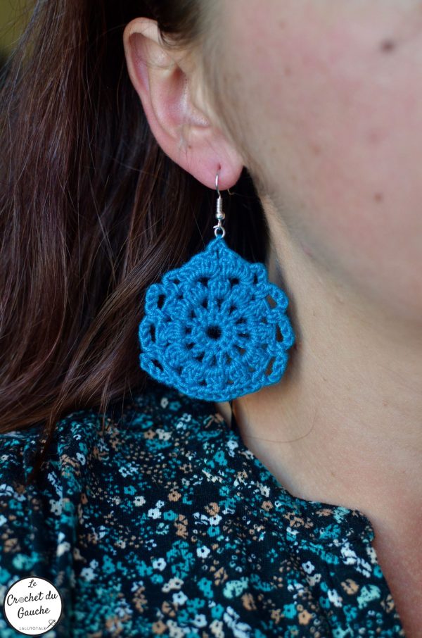 Georgina, les boucles d'oreille au crochet renversantes