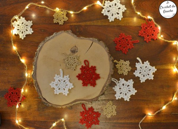 Elsa flocon (12) ELSA, le flocon décoratif au crochet 🎇 - Pack de 10 -