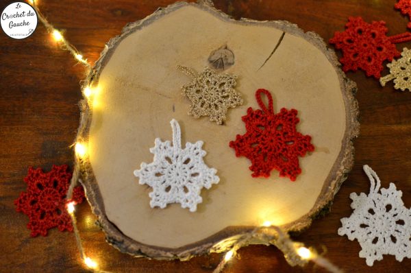 Elsa flocon (9) ELSA, le flocon décoratif au crochet 🎇 - Pack de 10 -