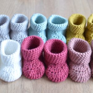 chaussons bebe (14) chaussons booties crochet Nancy