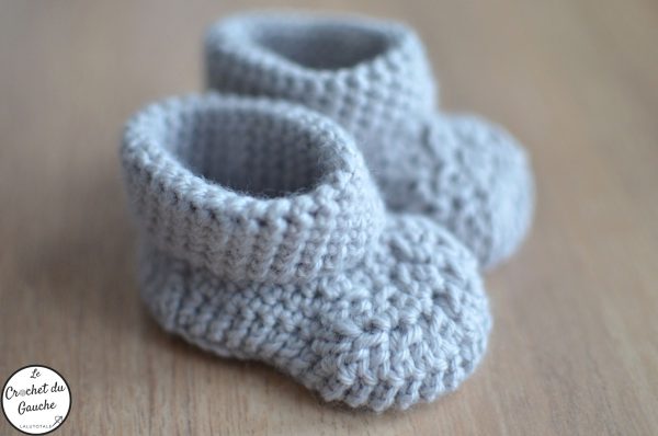 chaussons bebe (3) Nancy, la paire de chaussons au crochet pour petits petons 🐾