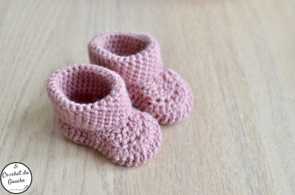chaussons bebe (4) Nancy, la paire de chaussons au crochet pour petits petons 🐾