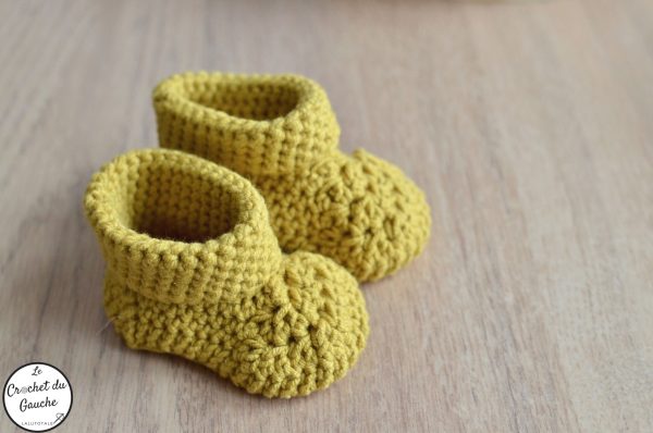 chaussons bebe (9) Nancy, la paire de chaussons au crochet pour petits petons 🐾