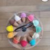 Brice glace crochet- 00005 BRICE de l'Ice : le cornet de glace en porte-clé et bijou de sac 🍦