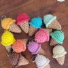 Brice glace crochet- 00020 BRICE de l'Ice : le cornet de glace en porte-clé et bijou de sac 🍦