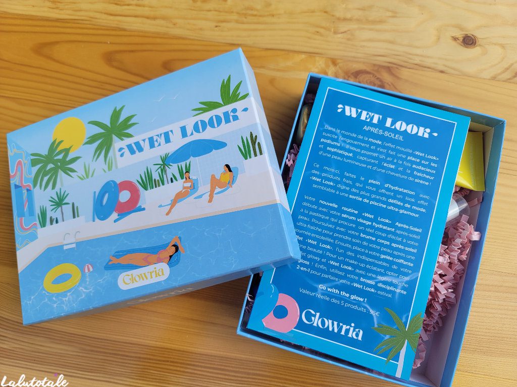 Glowria box Juillet 2024 unboxing Wet look