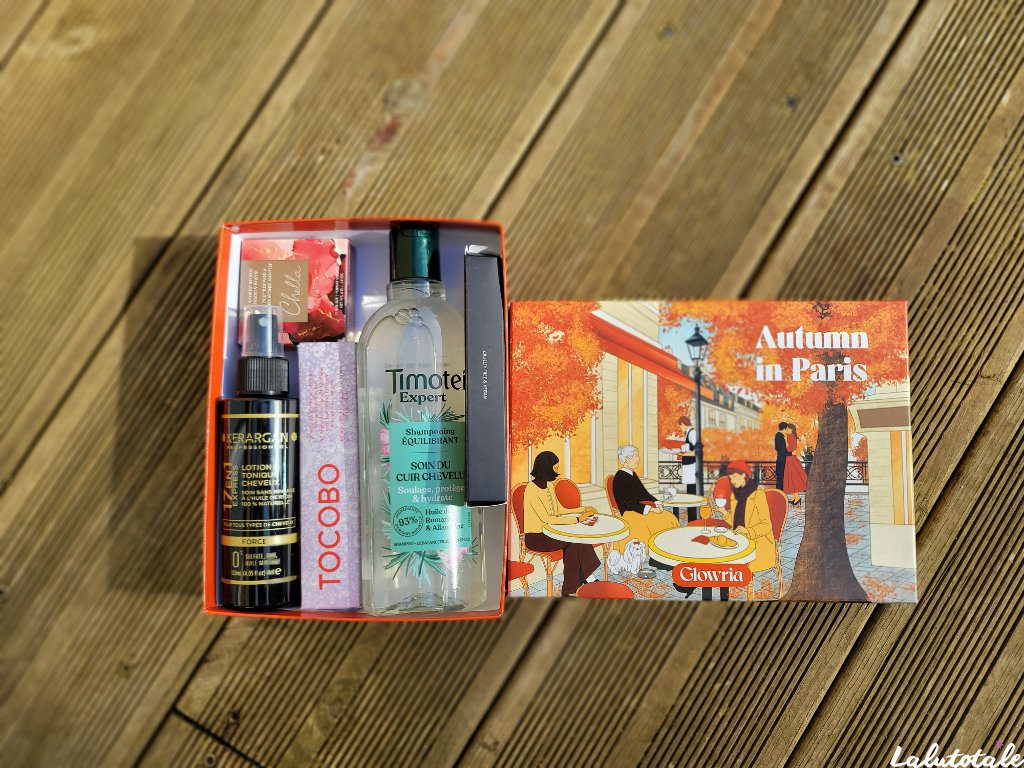 Autumn in Paris contenu unboxing box glowria