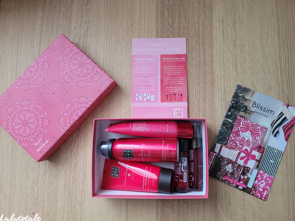 box beauté Blissim Rituals novembre 2024 ritual of ayurveda