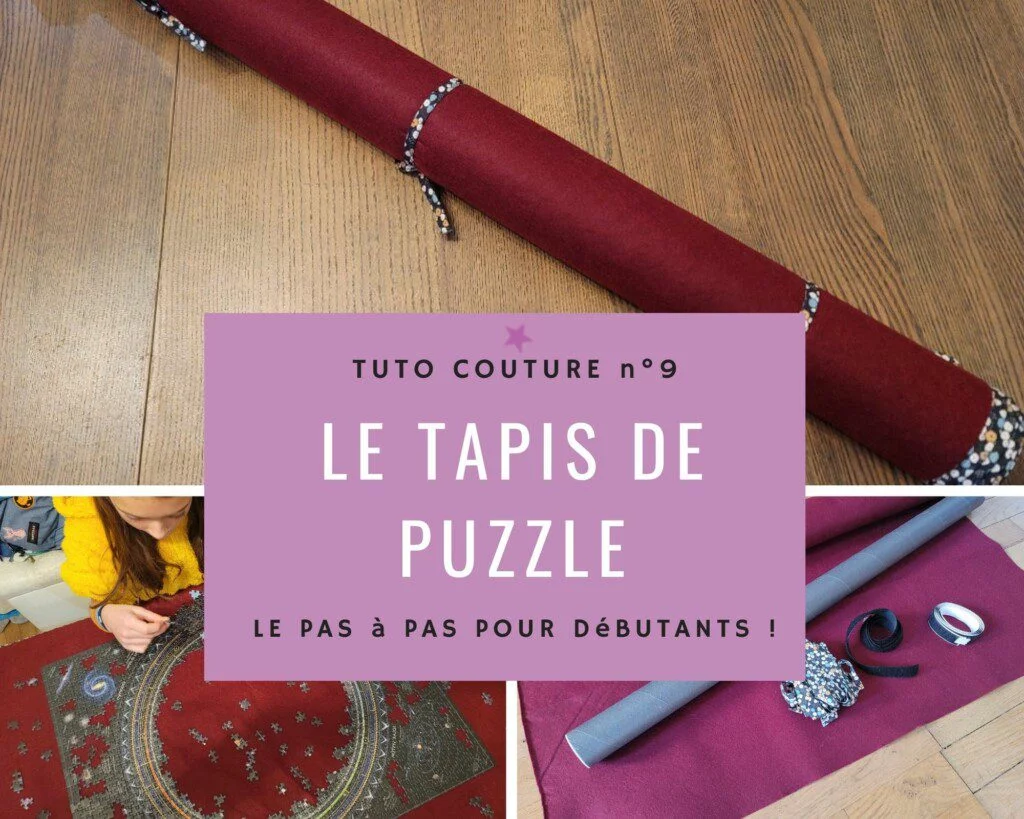 tutoriel couture gratuit DIY tapis puzzle rouleau