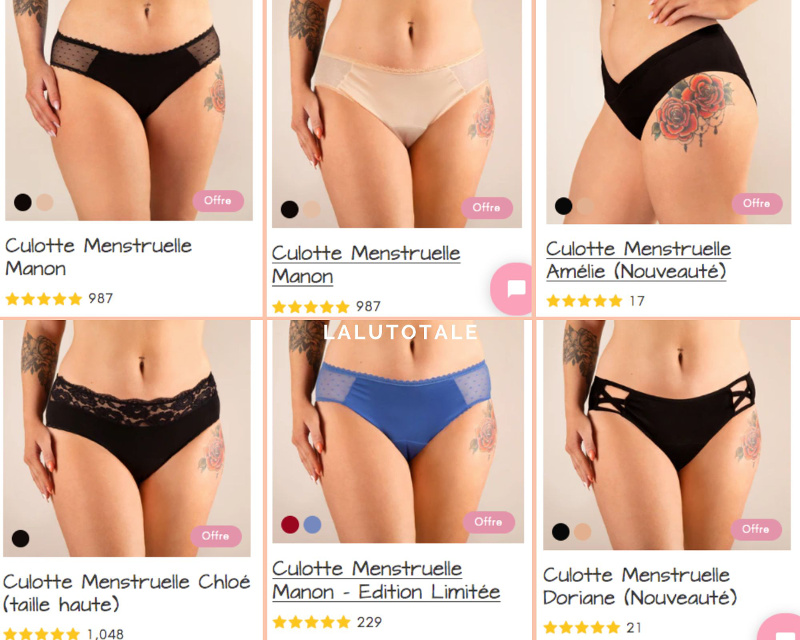 Mademoiselle culotte menstruelle taille classique