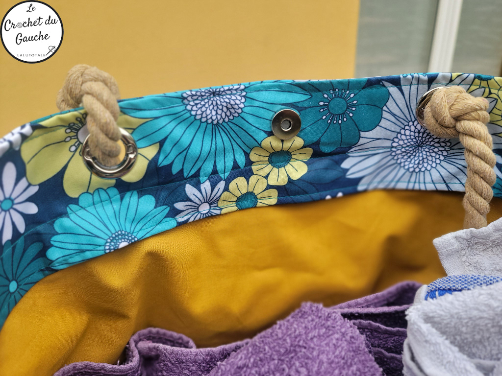 sac cabas Samba poche zippée cachée secrète