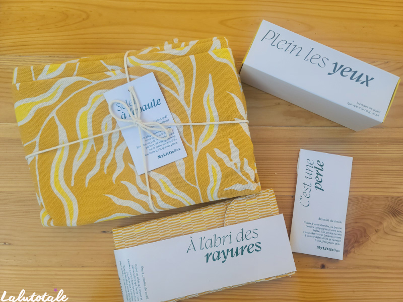 accessoires box Mylittlebox vie en jaune