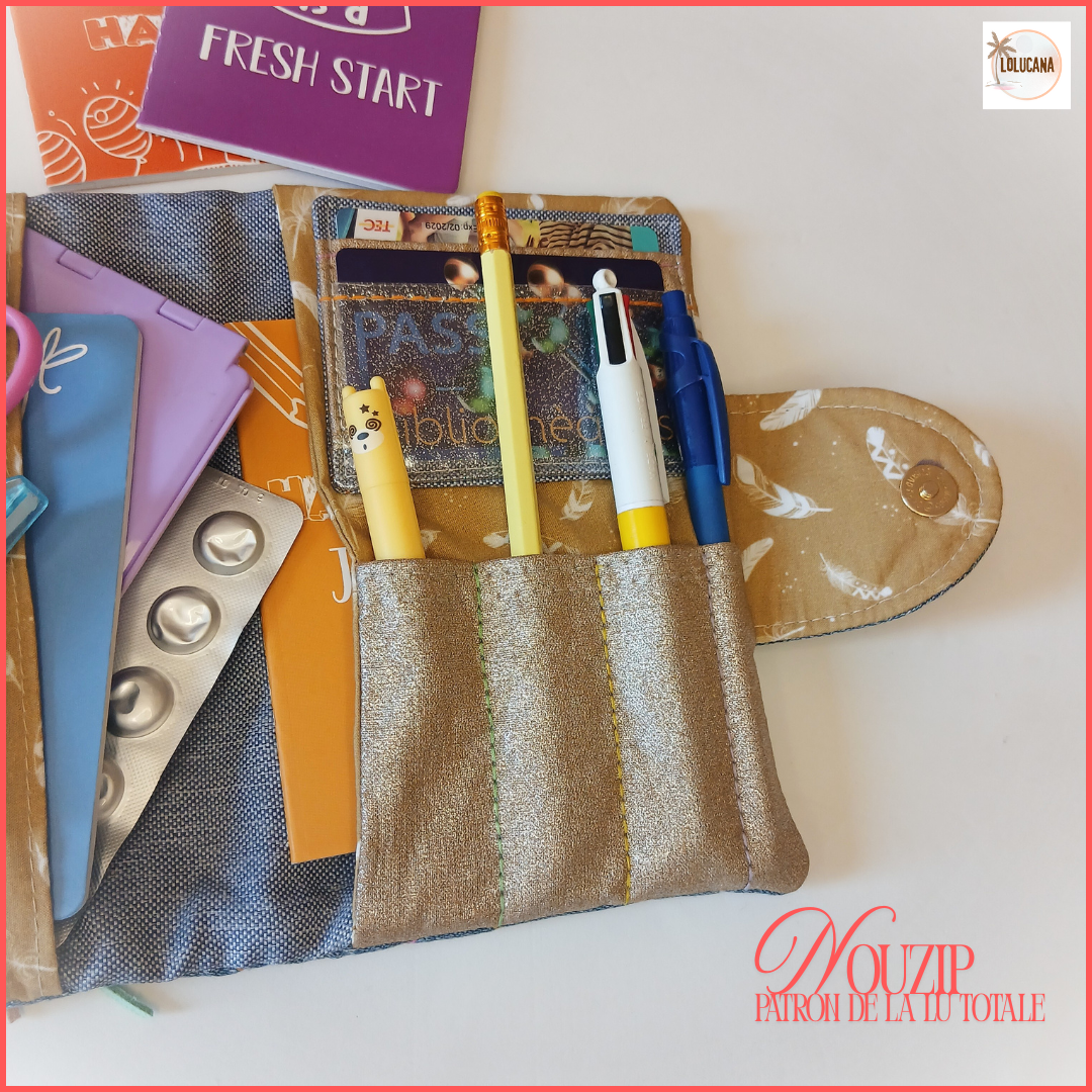 (Tuto Couture) NOUZIP, la pochette à liseuse et organiseur multi-compartiments – Image 24