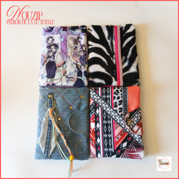 Lolucana Créations -2 tuto couture pochette trousse compartiments Nouzip