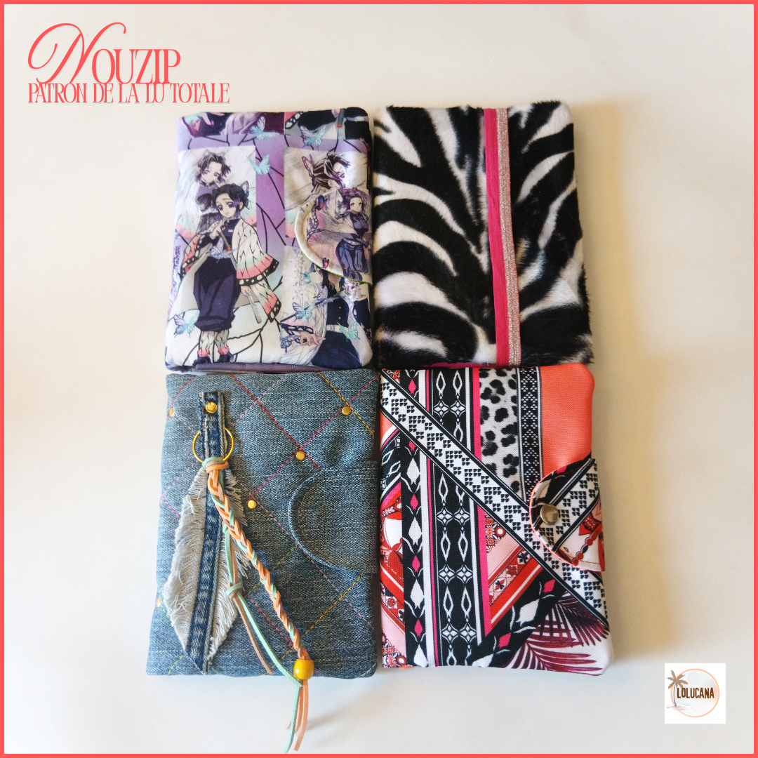 tuto couture pochette trousse compartiments Nouzip