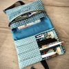 Stef'plaisir Créa -2 Pochette liseuse organiseur compartiments stylos cartes carnets