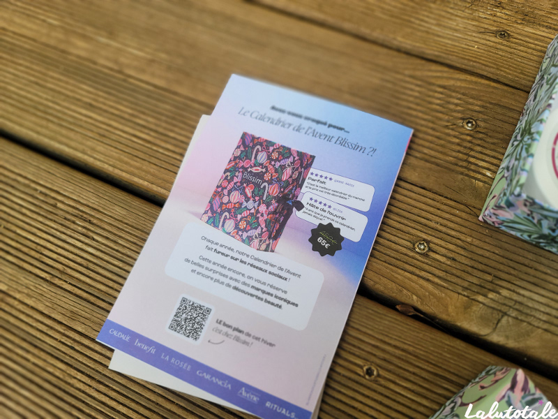 calendrier Avent BLISSIM 2025