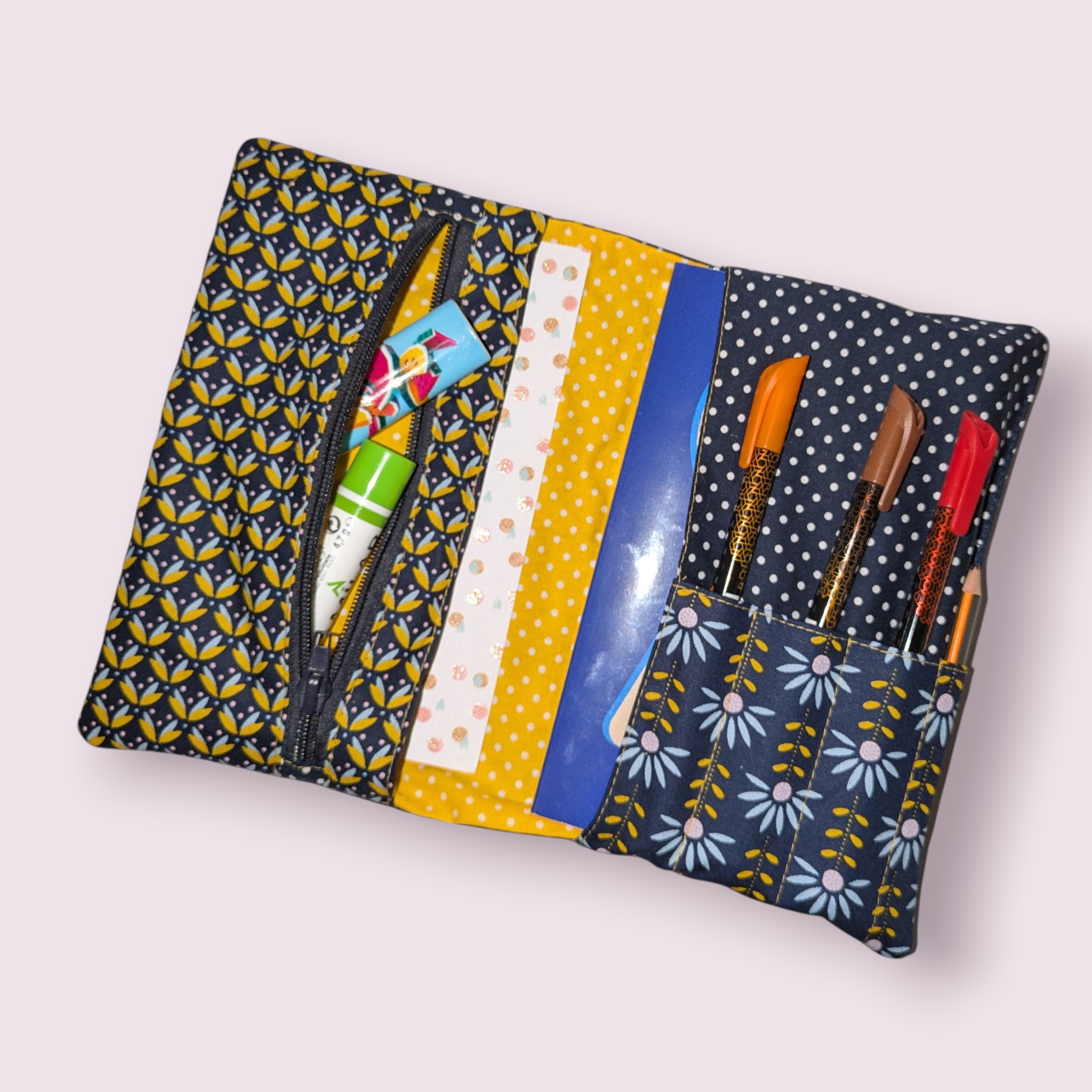 Nouzipoche tuto patron couture débutant pochette livre Poche