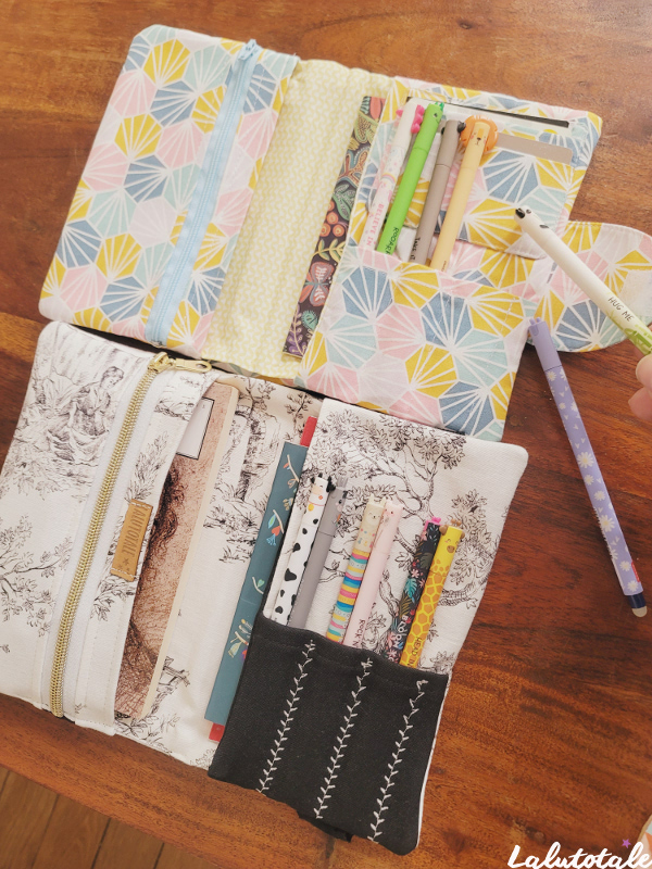 tuto patron couture pack Nouzip Nouzipoche pochette liseuse livre organiseur