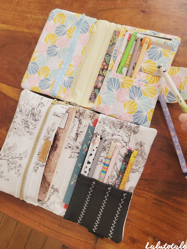 tuto patron couture pack Nouzip Nouzipoche pochette liseuse livre organiseur